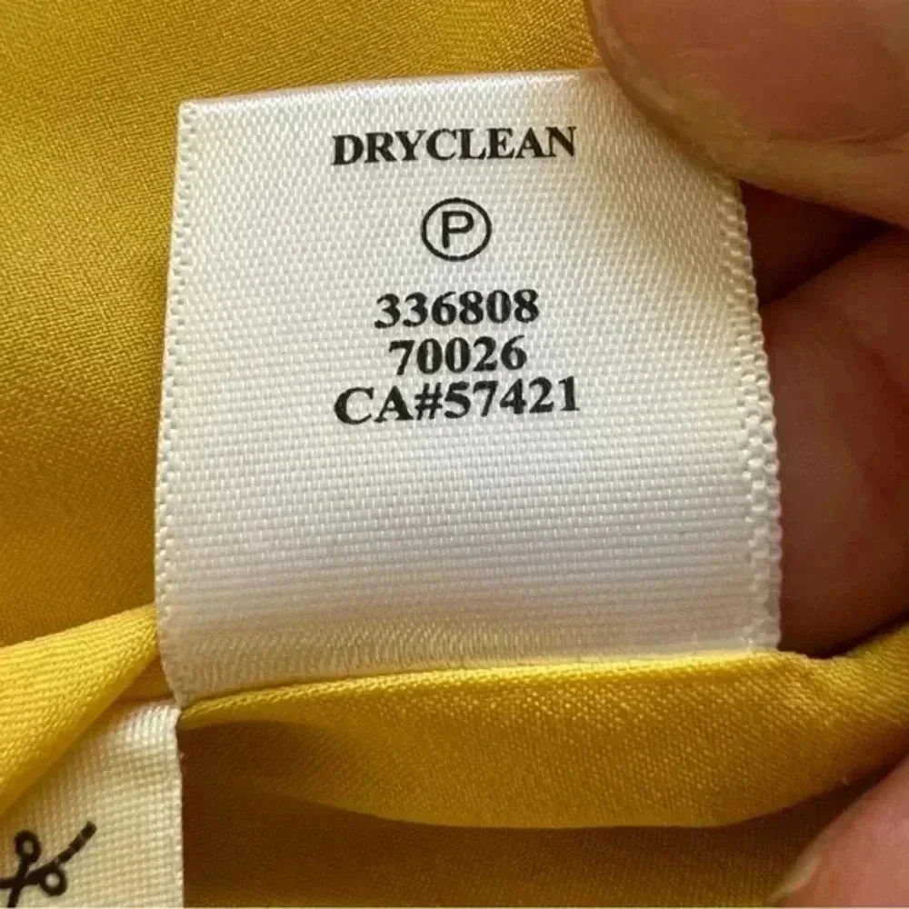 Ann Taylor Women Yellow Casual polka dot mini Skirt Size 12 Petites